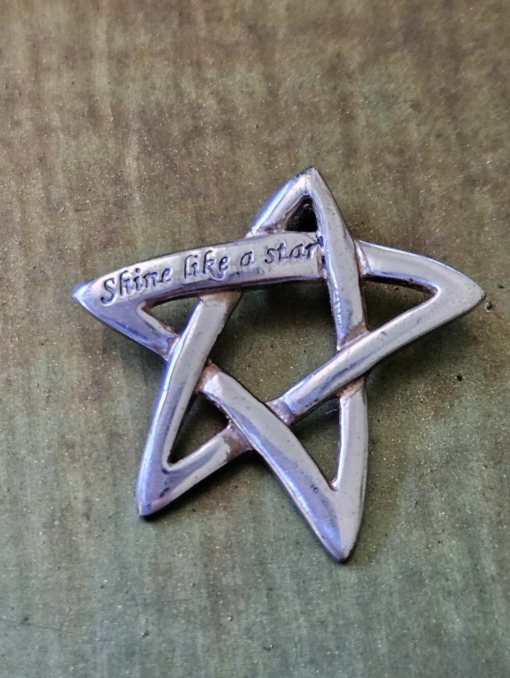 Sterling Silver 'Shine like a star' Pendant